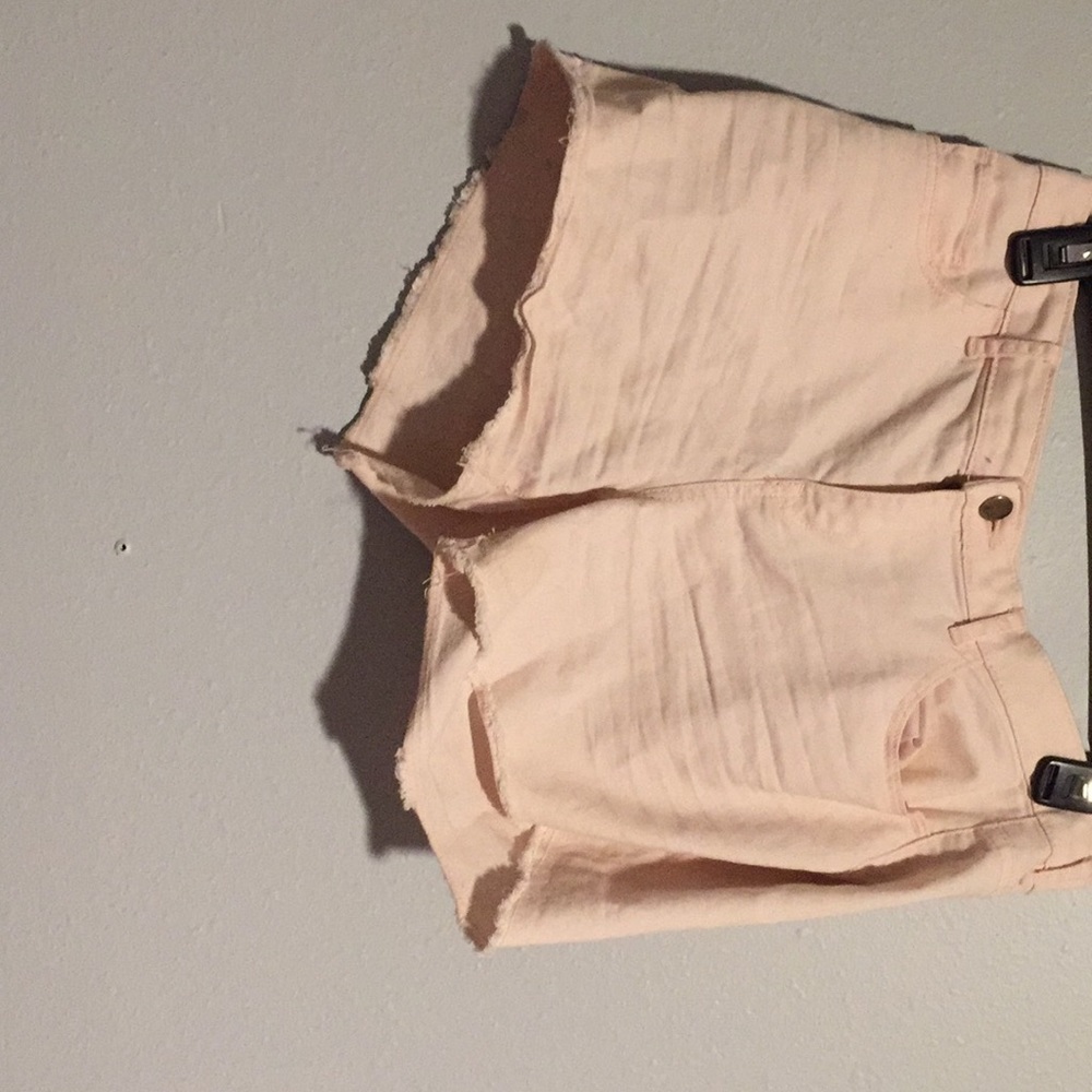 Pale pink shorts